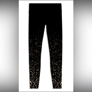 Lululemon Speed Wunder Tight *Lunar New Year* black and gold, size 4